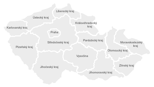 Mapa krajů